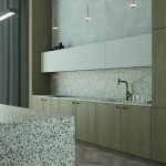Taurus Terazzo White matt fronnt